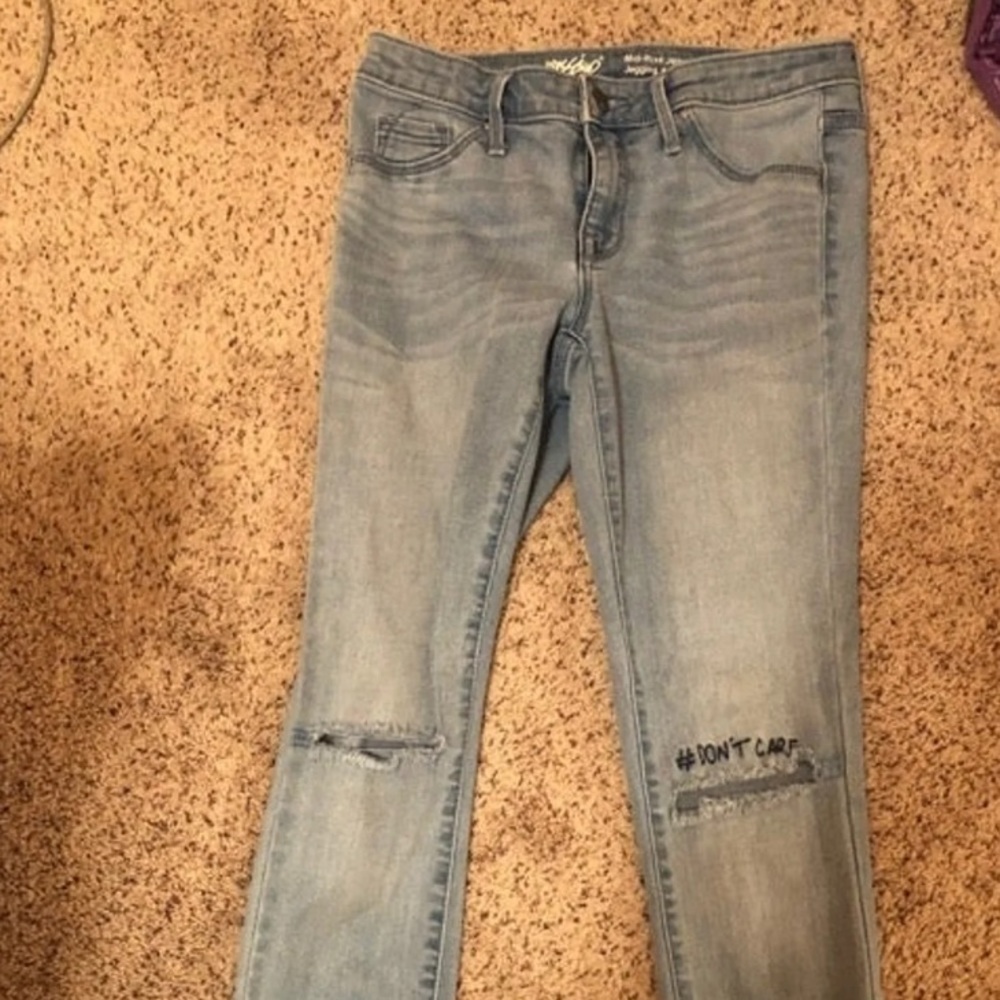 Light Wash Denim Jeggings